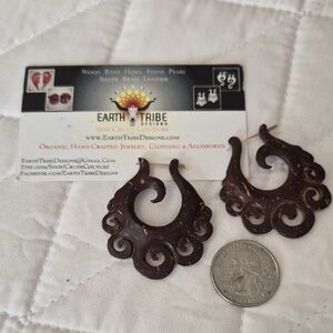 Earth Tribe Organic Coconut Shell Earrings